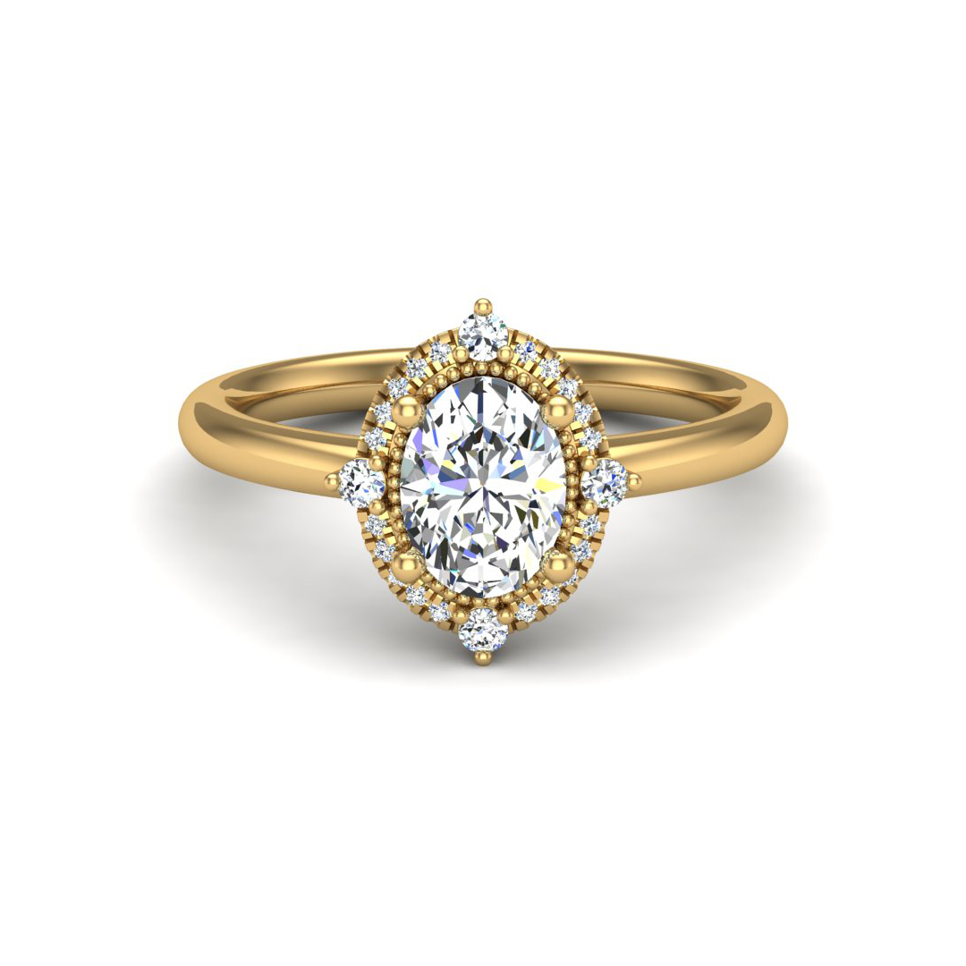 Reign Halo Engagement Ring